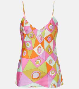 Pucci Pucci Occhi silk satin top