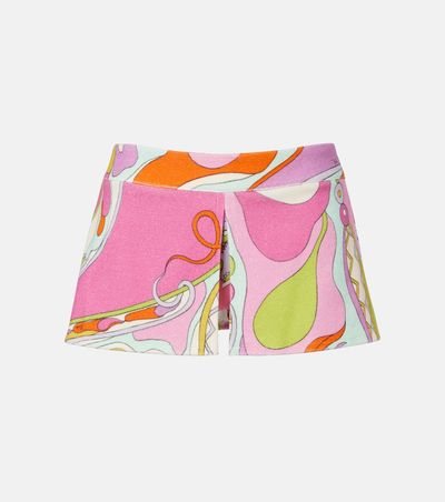 Pucci Pucci Orchidee cotton-blend terry skort
