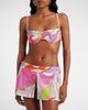 Pucci Pucci Orchidee cotton-blend terry skort - 2