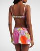 Pucci Pucci Orchidee cotton terry bikini top - 5