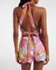 Pucci Pucci Orchidee scalloped cotton shorts - 4