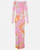 Pucci Pucci Orchidee sheer tulle maxi dress - 1