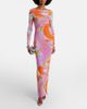 Pucci Pucci Orchidee sheer tulle maxi dress - 2