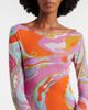 Pucci Pucci Orchidee sheer tulle maxi dress - 3