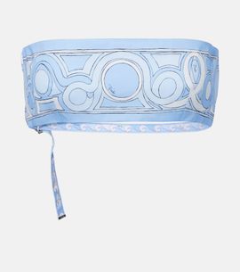 Pucci Pucci Printed cotton toile bandeau top