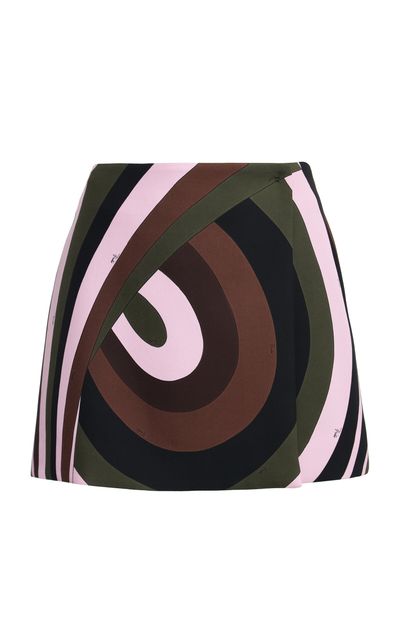 Pucci Printed Silktwill Mini Skirt
