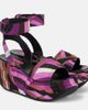 Pucci Pucci Pucciami Iride satin platform sandals - 1