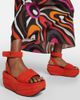 Pucci Pucci Pucciami suede wedge platform sandals - 4