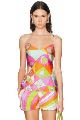 Pucci Pucci Silk Twill Cami Top