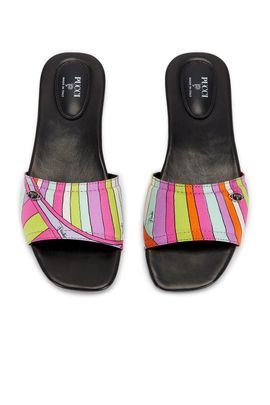 Pucci Pucci Silk Twill Slide