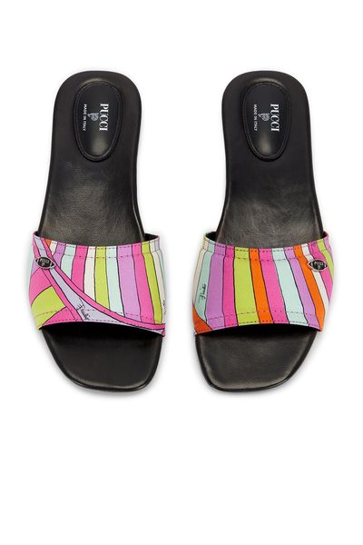 Pucci Pucci Silk Twill Slide