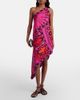 Pucci Pucci Soleil asymmetric silk twill midi dress - 2