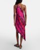 Pucci Pucci Soleil asymmetric silk twill midi dress - 6