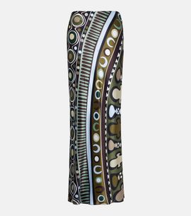 Pucci Pucci Soleil satin maxi skirt