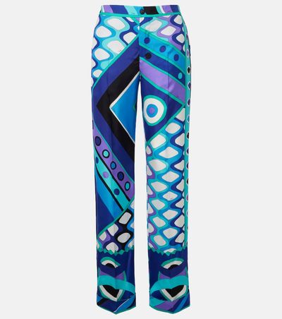 Pucci Pucci Vivara silk wide-leg pants