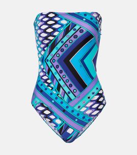 Pucci Pucci Vivara strapless swimsuit