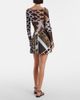 Pucci Pucci Vivara virgin wool canvas wrap skirt - 5