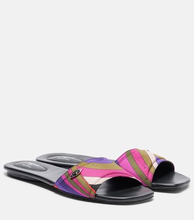 Pucci Pucci Yummi Iride silk slides