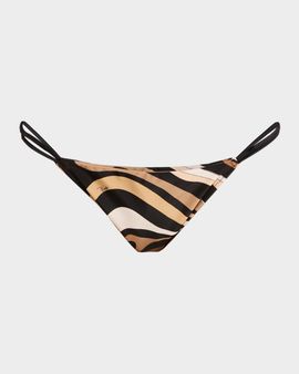 Pucci Striped Low-Rise Bikini Bottoms