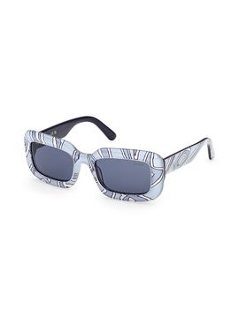 Pucci Women's 52MM Printed Rectangular Sunglasses