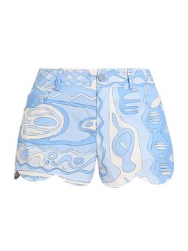 Pucci Women's L'Alba Printed Cotton Regular-Fit Shorts