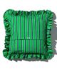 PUEBCO PUEBCO Shirt Fabric Ruffle Cushion Cover - 1