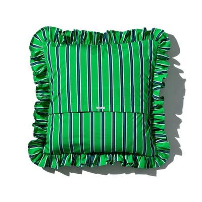 PUEBCO PUEBCO Shirt Fabric Ruffle Cushion Cover