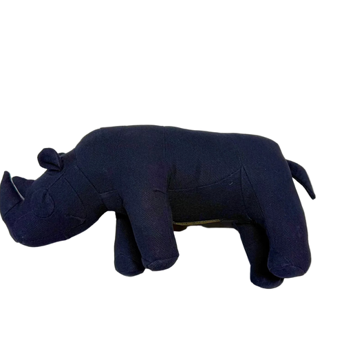 PUEBCO PUEBCO Vintage Fabric Stuffed Rhinoceros