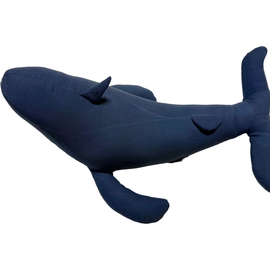 PUEBCO PUEBCO Vintage Fabric Stuffed Whale