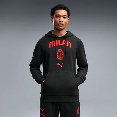 PUMA Men's Puma Gray AC Milan ftblCulture Hoodie 