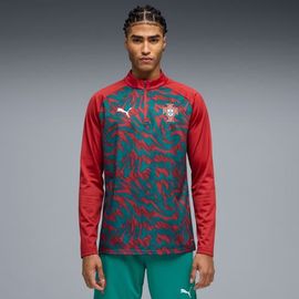 PUMA Men's Puma Red Portugal National Team Pre-Match Quarter-Zip Top 