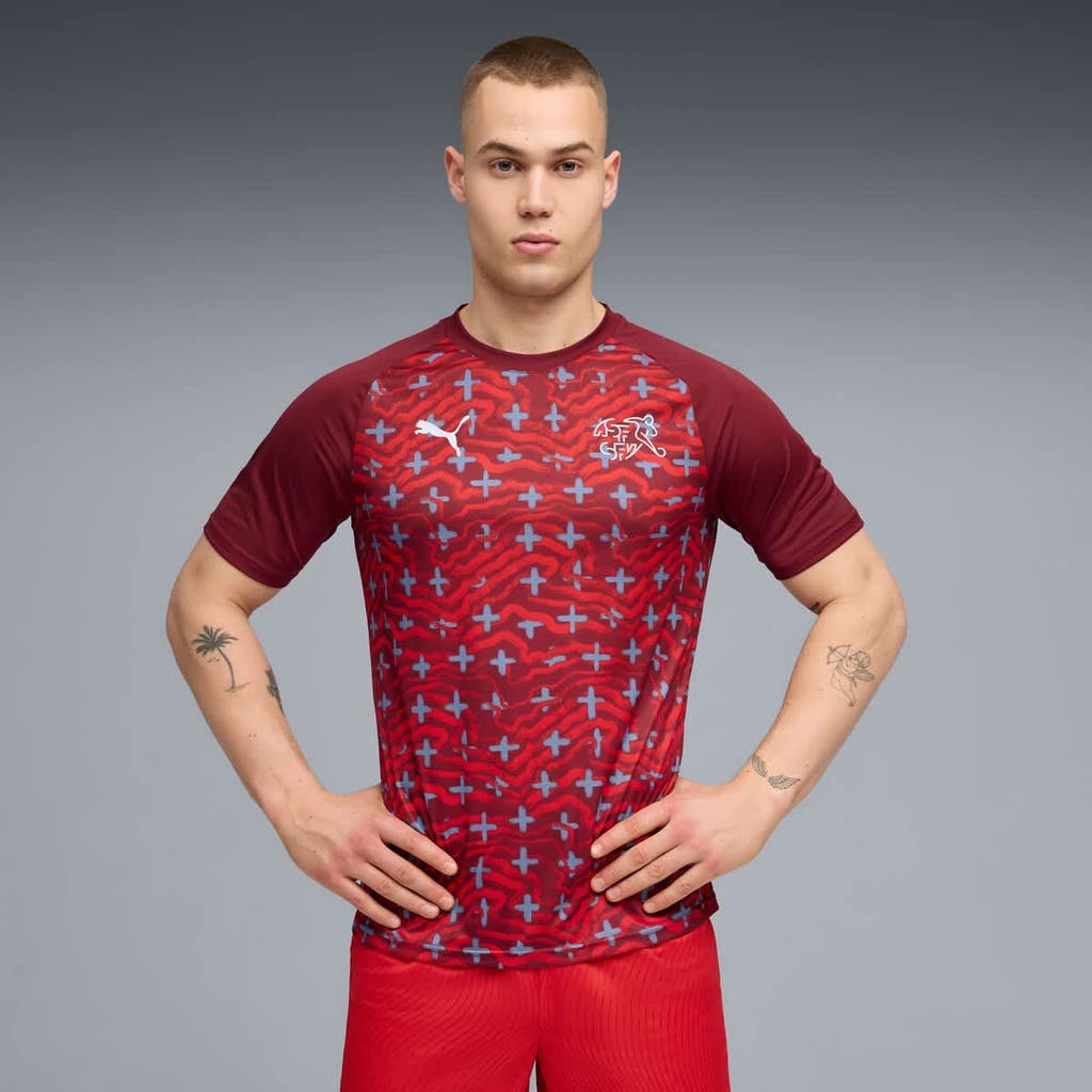 PUMA Men's Puma Red Switzerland National Team 2026 Pre-Match Top 