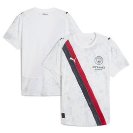 PUMA Men's Puma x KidSuper White Manchester City 2025 FIFA Club World Cup Authentic Jersey 