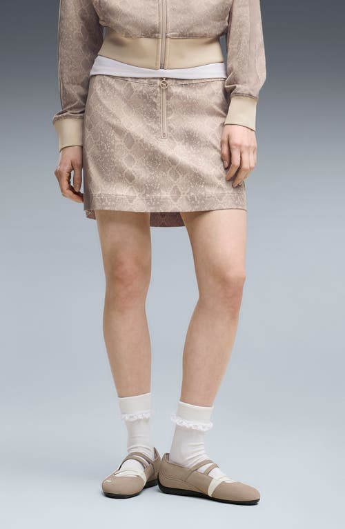 PUMA PUMA AOP T7 Snake Print Mid Rise Skirt