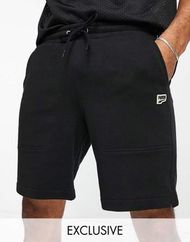 Puma Puma Downtown shorts in black and pink - Exclusive to ASOS