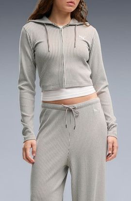 PUMA PUMA Ribbed Full Zip Hoodie