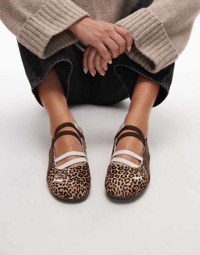 Puma PUMA Speedcat ballet flats in leopard print-Brown