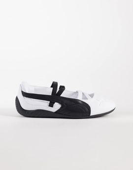 Puma PUMA Speedcat ballet flats in white and black leather