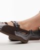 Puma Puma Speedcat Lux ballet flats in silver and brown-Gray - 4