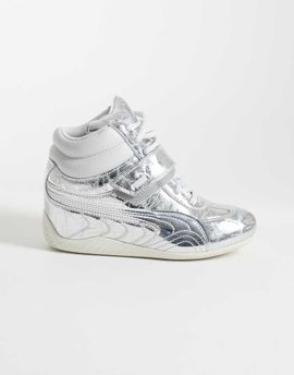 Puma PUMA Speedcat wedge sneakers in silver metallic