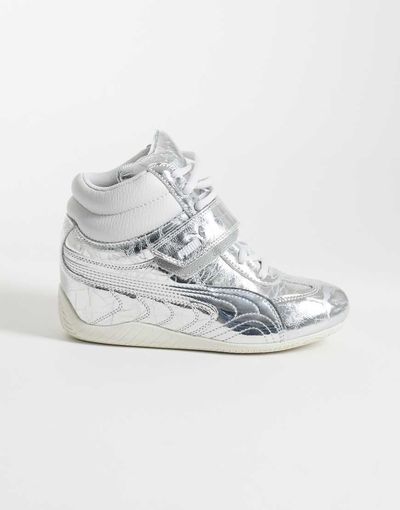 Puma PUMA Speedcat wedge sneakers in silver metallic