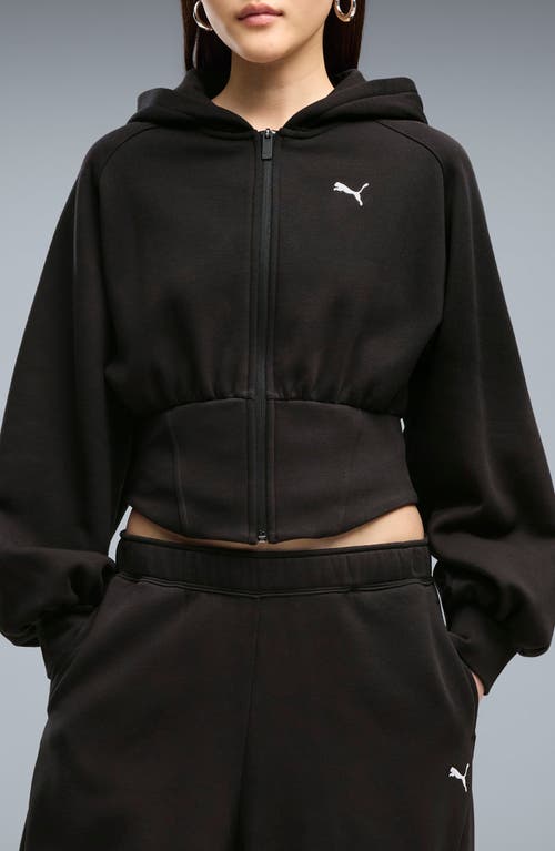 PUMA PUMA Street Glam Studded Cotton Blend Hoodie
