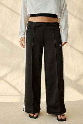 Puma Puma T7 Low-Rise Track Pants in Puma Black, Women's at Urban Outfitters