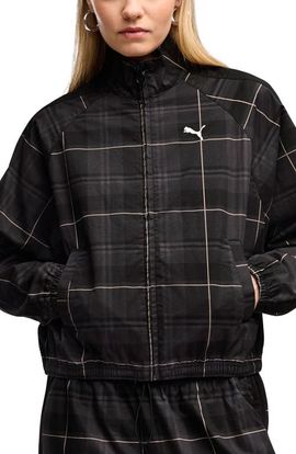 PUMA PUMA T7 Relaxed Tartan Woven Jacket