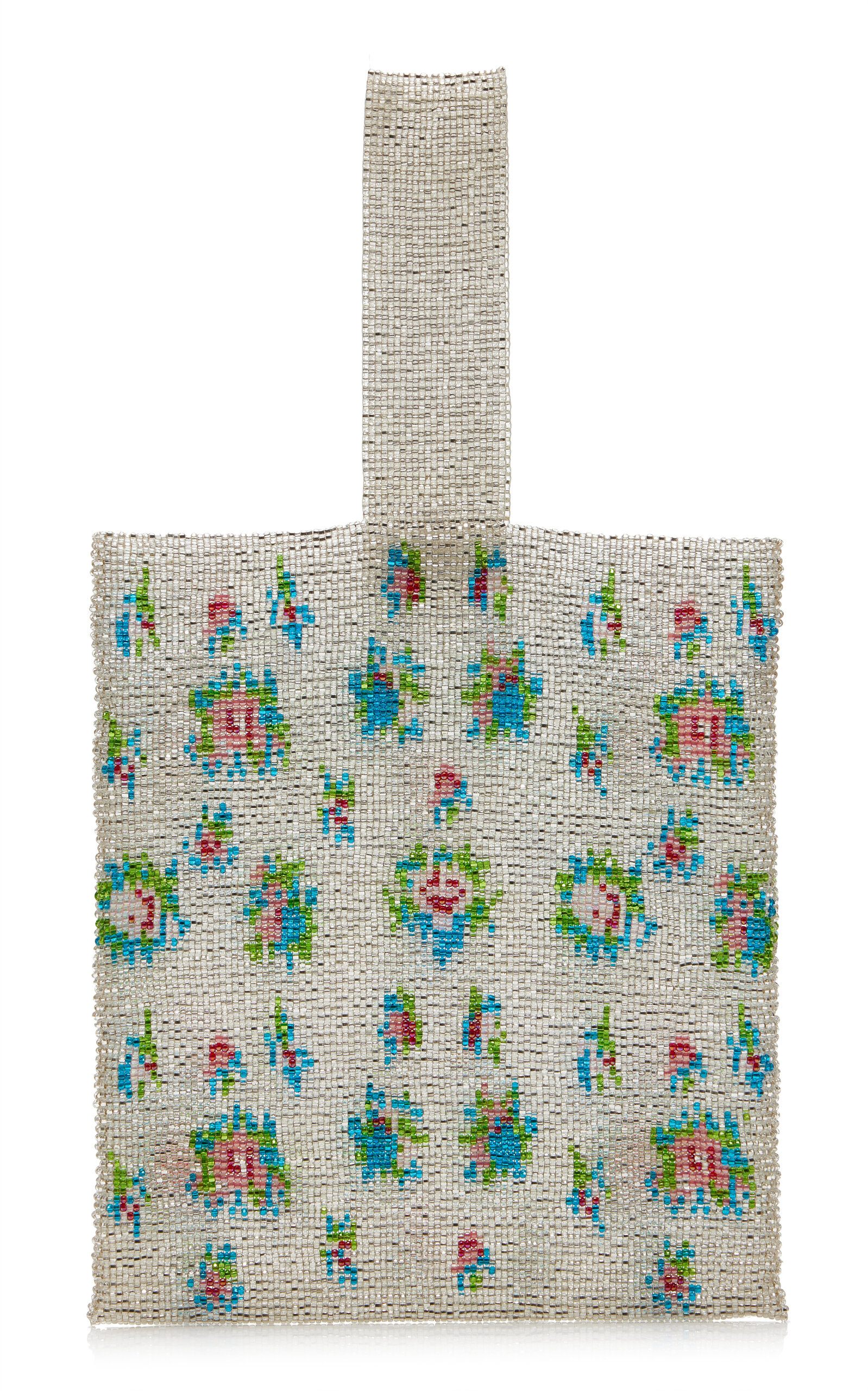Pura Utz Pura Utz Exclusive Floral Beaded Pouch