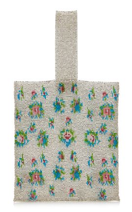 Pura Utz Pura Utz Exclusive Floral Beaded Pouch