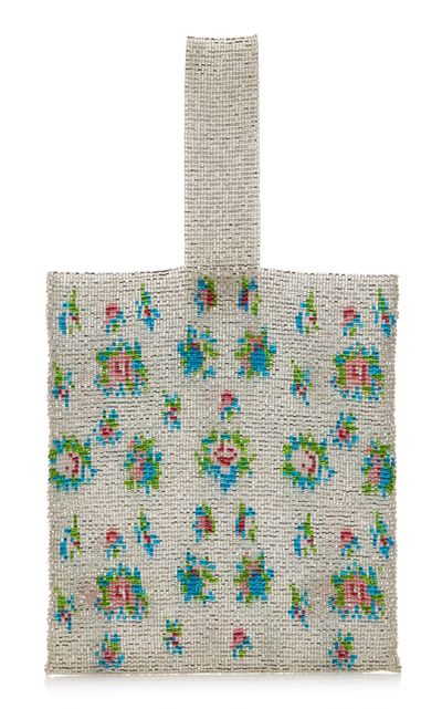 Pura Utz Pura Utz Exclusive Floral Beaded Pouch