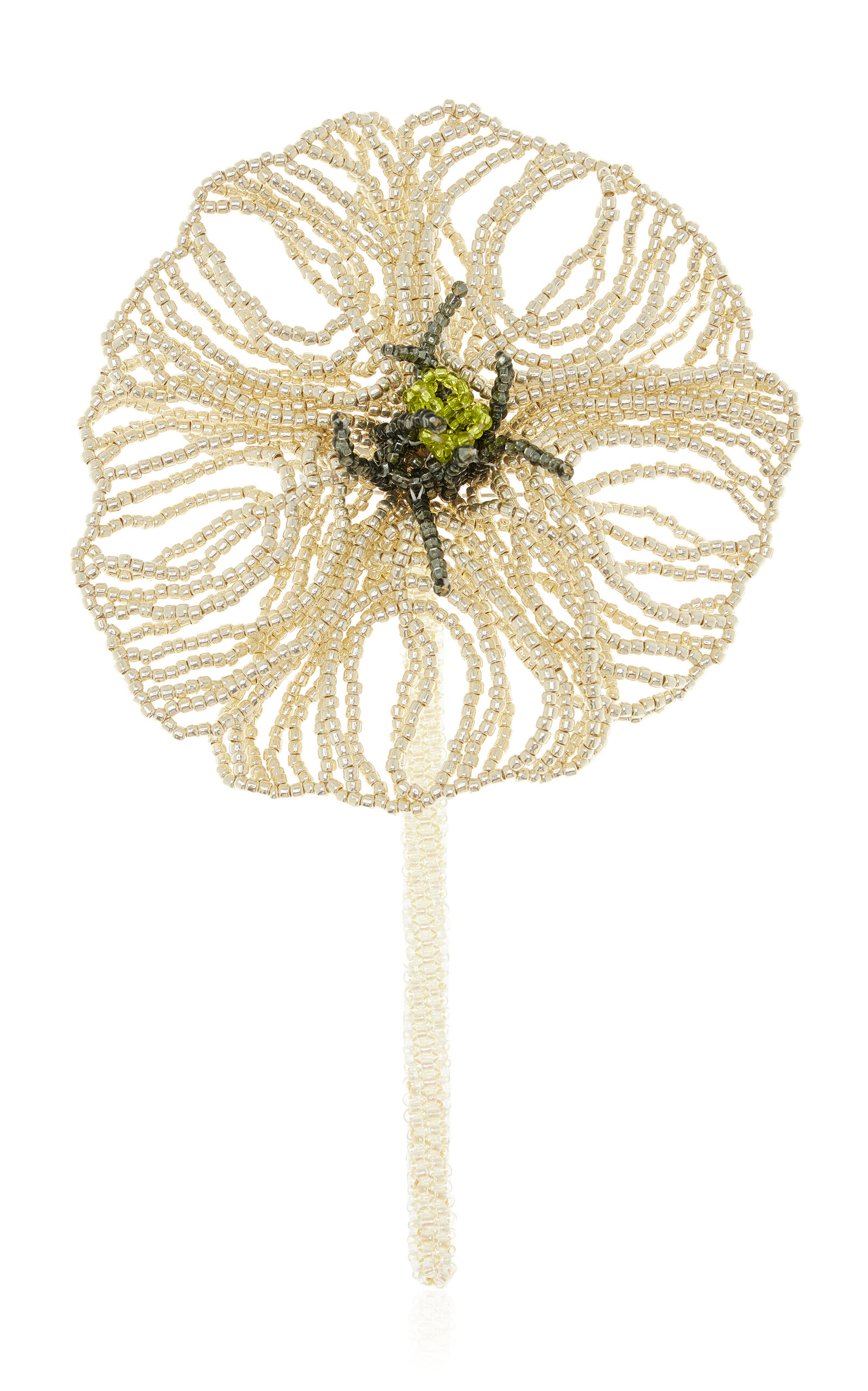 Pura Utz Pura Utz Silver Flor Glass Bead Brooch