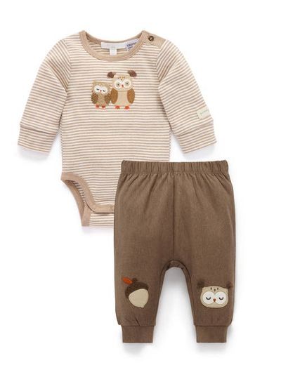 Purebaby Purebaby Bodysuit & Legging Set