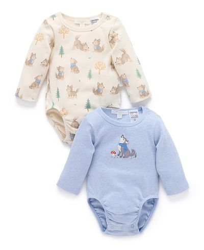 Purebaby Purebaby Boys' 2 Pack Bodysuit